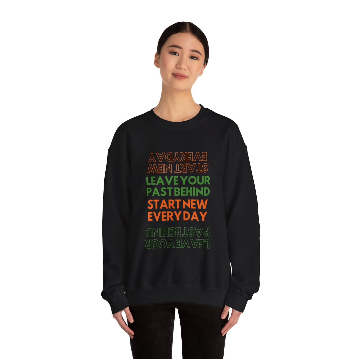 Leave Your Past Behind| Christian Streetwear| Unisex Heavy Blend™ Crewneck Sweatshirt