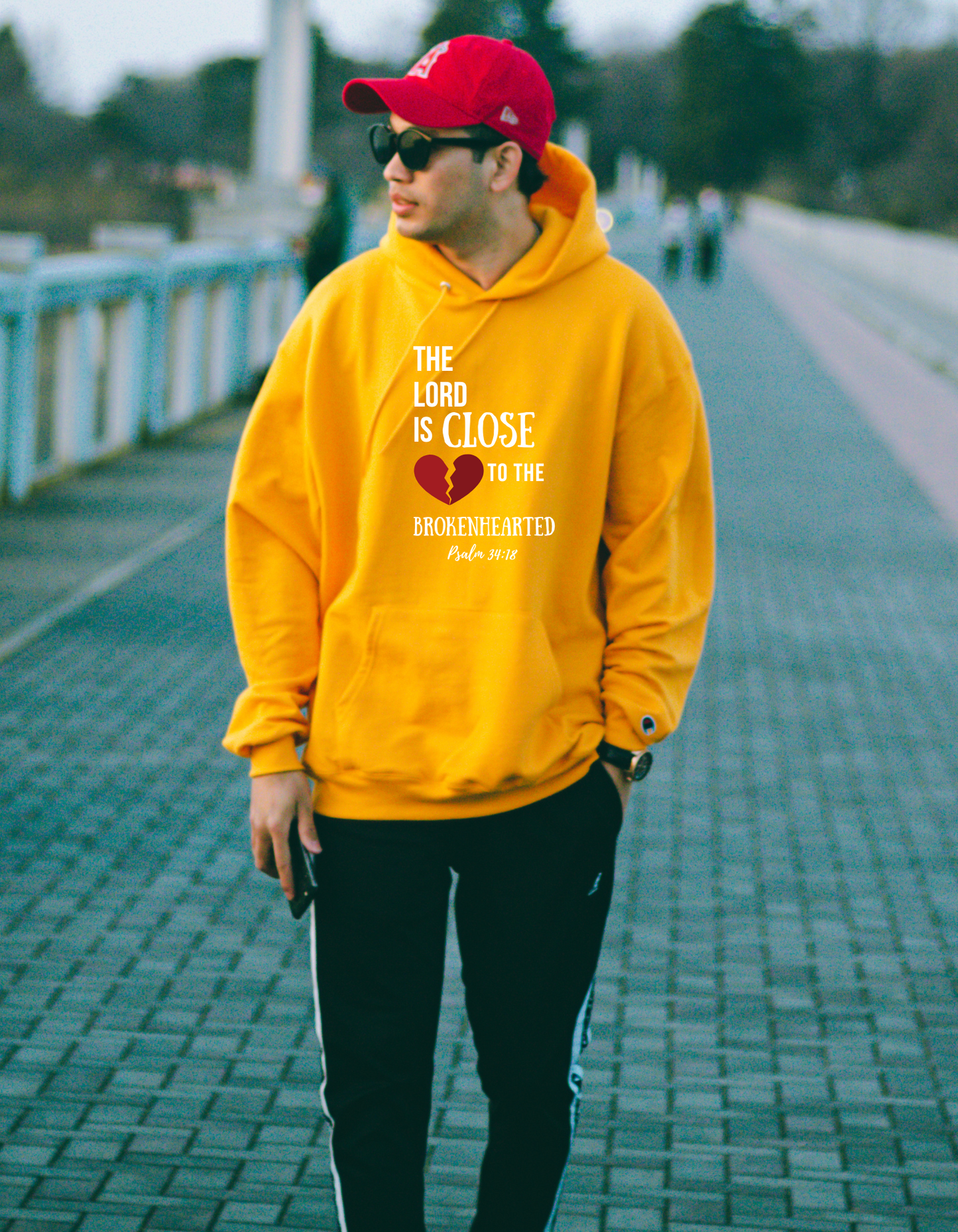Yellow hoodie