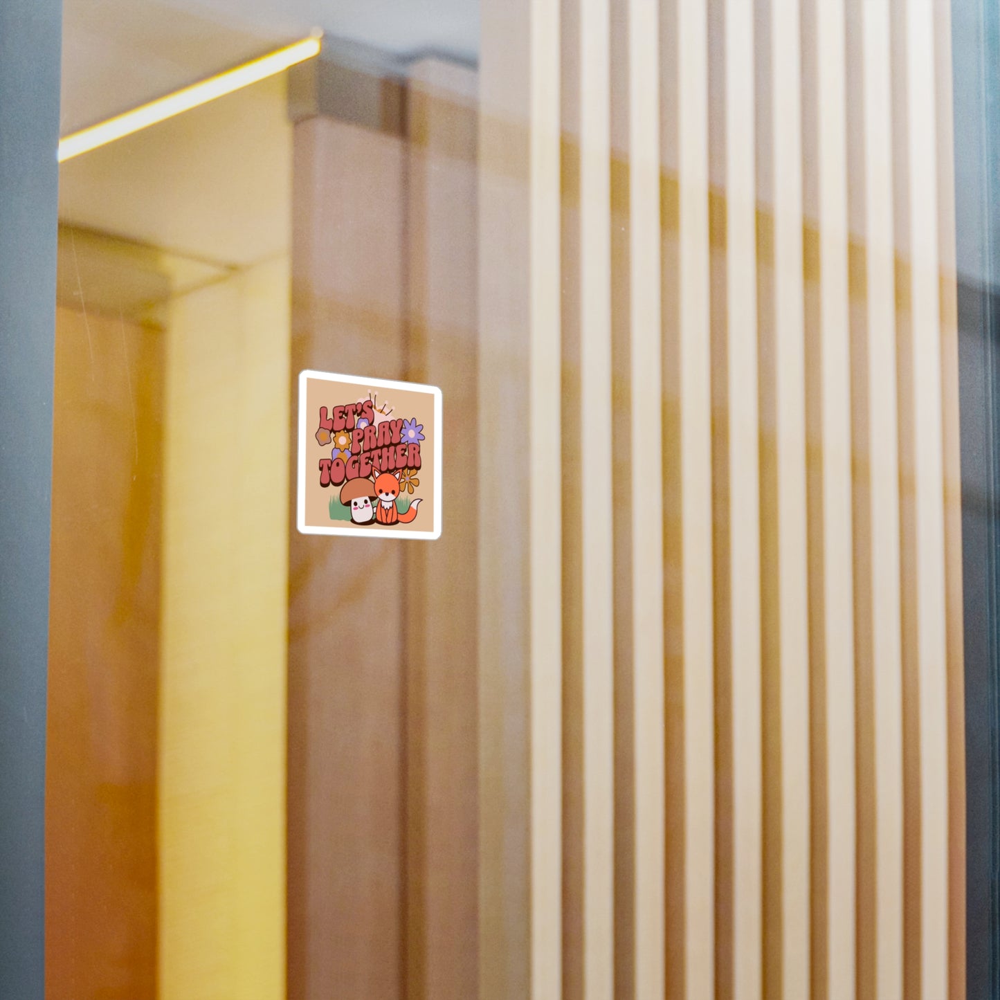 Let's Pray Together Sticker| Colorful Sticker| Vinyl Sticker| Faith Based Stickers| 3x4| 6x8| transparent background| Waterproof