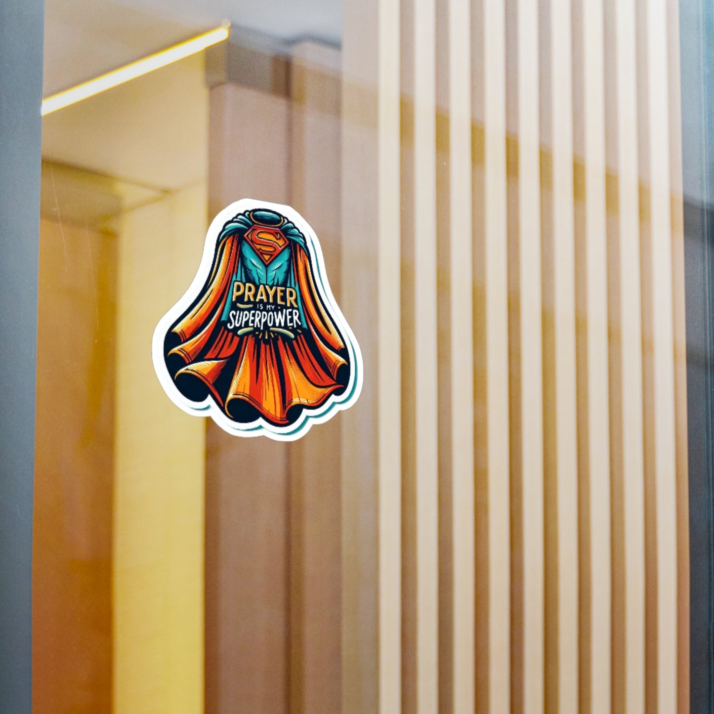 Prayer Is My Superpower| Vinyl Sticker| Faith Based Stickers| 3x4| 6x8| transparent background
