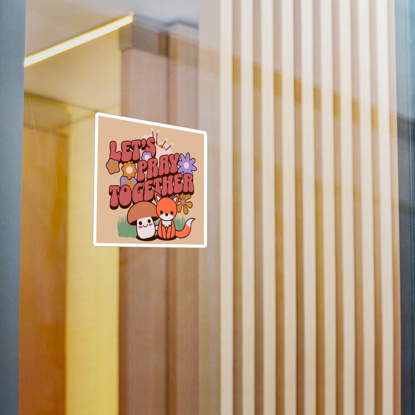 Let's Pray Together Sticker| Colorful Sticker| Vinyl Sticker| Faith Based Stickers| 3x4| 6x8| transparent background| Waterproof