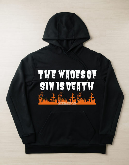 The Wages of Sin| Black Heavy Blend Fleece Sweatsuit|  Unisex