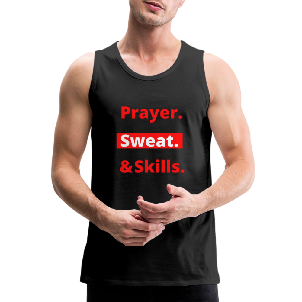 Prayer Sweat Tears Men’s Premium Tank - black