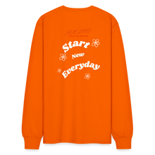 Load image into Gallery viewer, Groovy Leave Your past behind- Men&#39;s/Unisex Long Sleeve T-Shirt - orange
